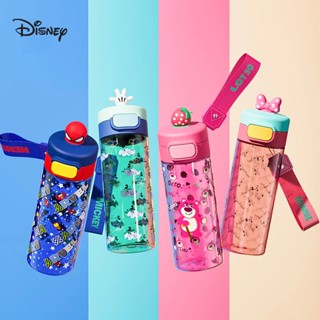 Bình Uống Nước Bằng Nhựa 530ml In Hình Chuột Mickey Minnie Dễ Thương