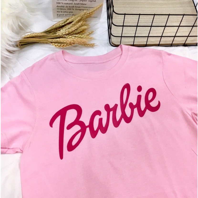 Áo Thun Tay Ngắn In Hình Búp Bê Barbie Phong Cách Harajuku Thời Trang Cho Nam Và Nữ