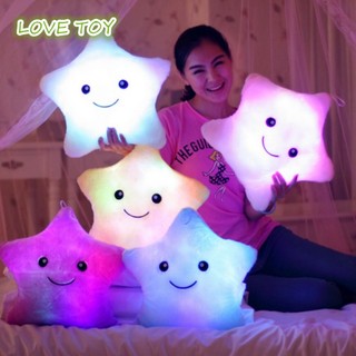 Gối nhồi bông hình ngôi sao phát quang mềm mại độc đáo