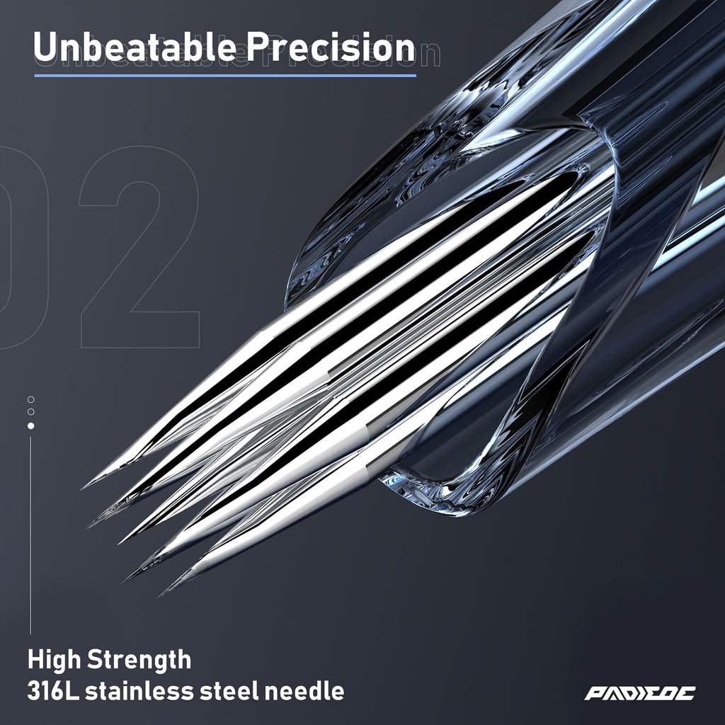 Set 20 Hộp Mực Xăm Hình Bằng Thép Không Gỉ 316l rs m1 rm cm