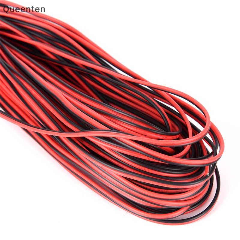 Dây Cáp Nối Đèn Led 2Pin 10m Màu Đỏ / Đen Cho Xe Hơi / Xe Máy