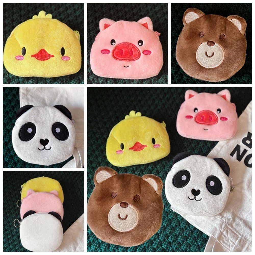 Shanhai Ví Đựng Tiền Xu / Tai Nghe / Gà / Heo Hoạt Hình Nhồi Bông Cho Nữ
