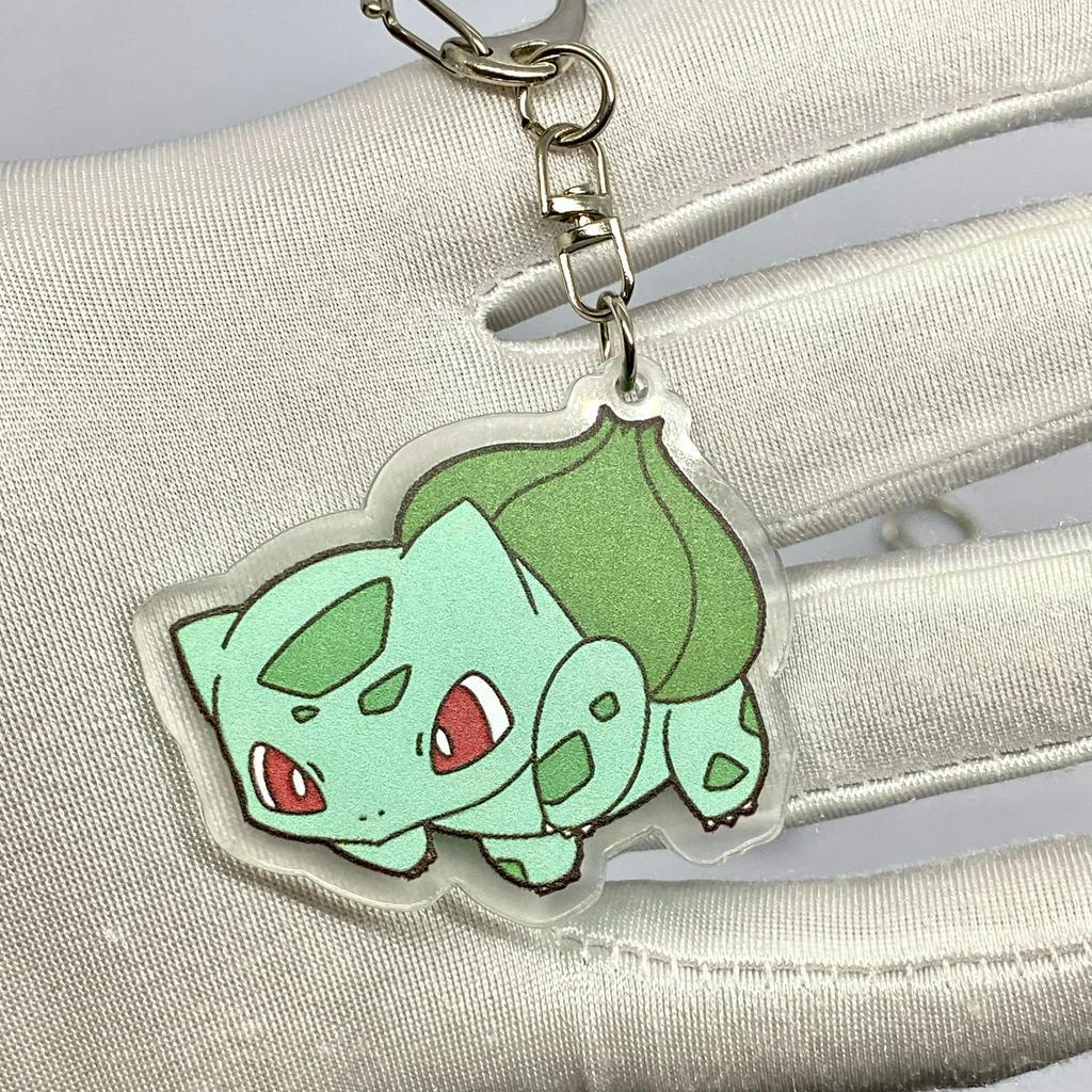 Móc khóa Pokemon Pikachu nhựa Acrylic hai mặt, in hình các nhân vật dễ thương Amine manga