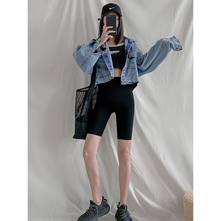 Quần Legging Thể Thao Hoạ Tiết Cá Mập Thiết Kế Ôm Sát Tôn Dáng