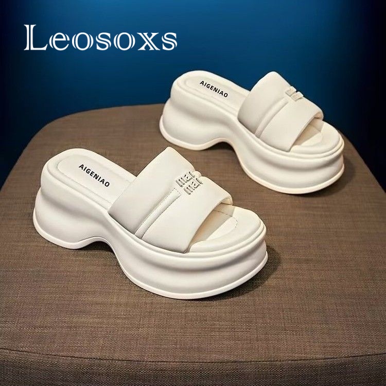 Dép LEOSOXS 072802 đế cao chống trượt thời trang dành cho nữ