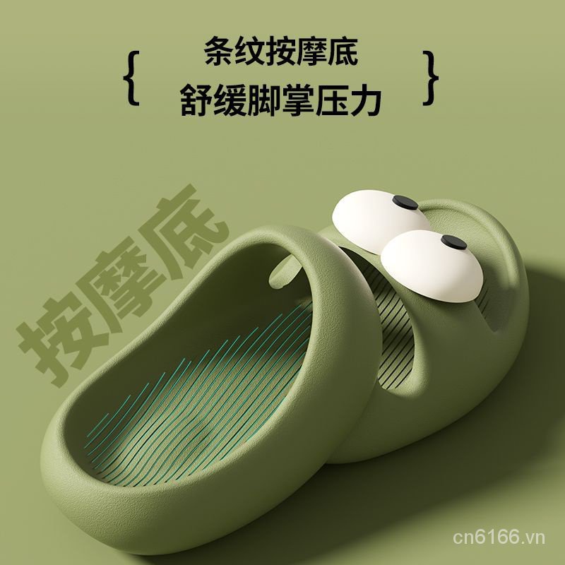 Dép Sandal Đế Dày Hai Dây Hình Đôi Mắt To Thời Trang Mùa Hè Dành Cho Bạn Nữ Mang Trong Nhà / Ngoài Trời / Đi Biển