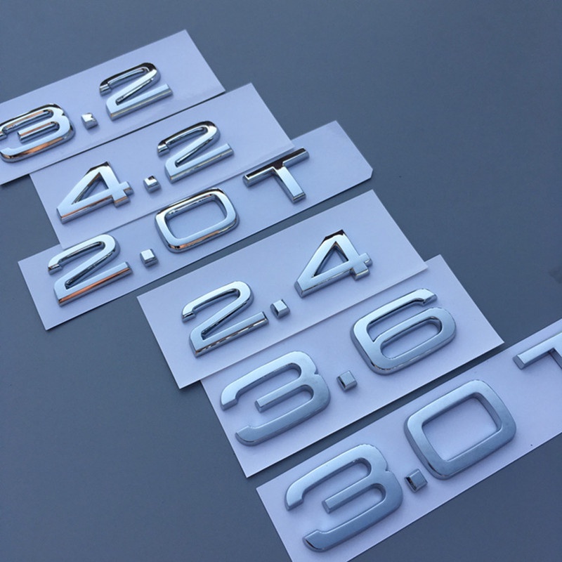 Logo Dán Trang Trí Bánh Xe Hơi Audi 1.8T 2.0T 2.4 3.0T 3.2 3.6 A3 A4 A5 A6L A7 A8L Q3 Q5 Q7