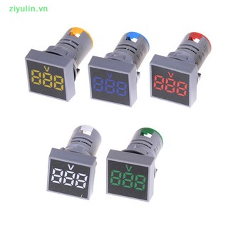 Vôn kế kỹ thuật số dáng vuông có đèn led 22mm ac12-500v