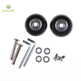 {Love Life} 2 chiếc vali hành lý thay thế bánh xe bộ phận sửa chữa trục 40*18mm Mới