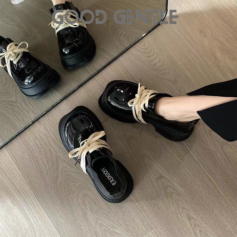 GG Giày búp bê giày nữ 2023 NEW Mùa hè Vintage England phong cách thiết lập Mary Jane đơn giày23073101