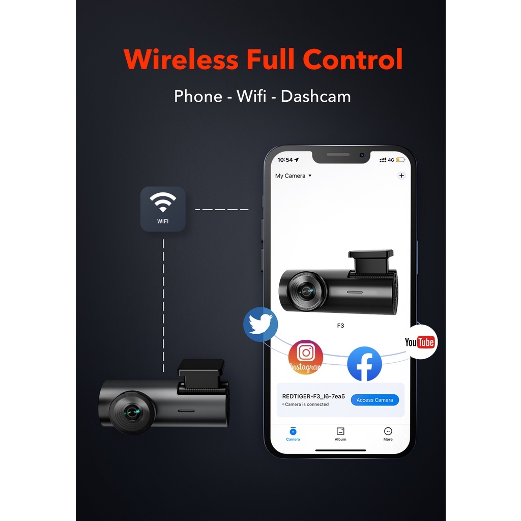 Camera Hành Trình Mini Kết Nối Wifi Cho Điện Thoại