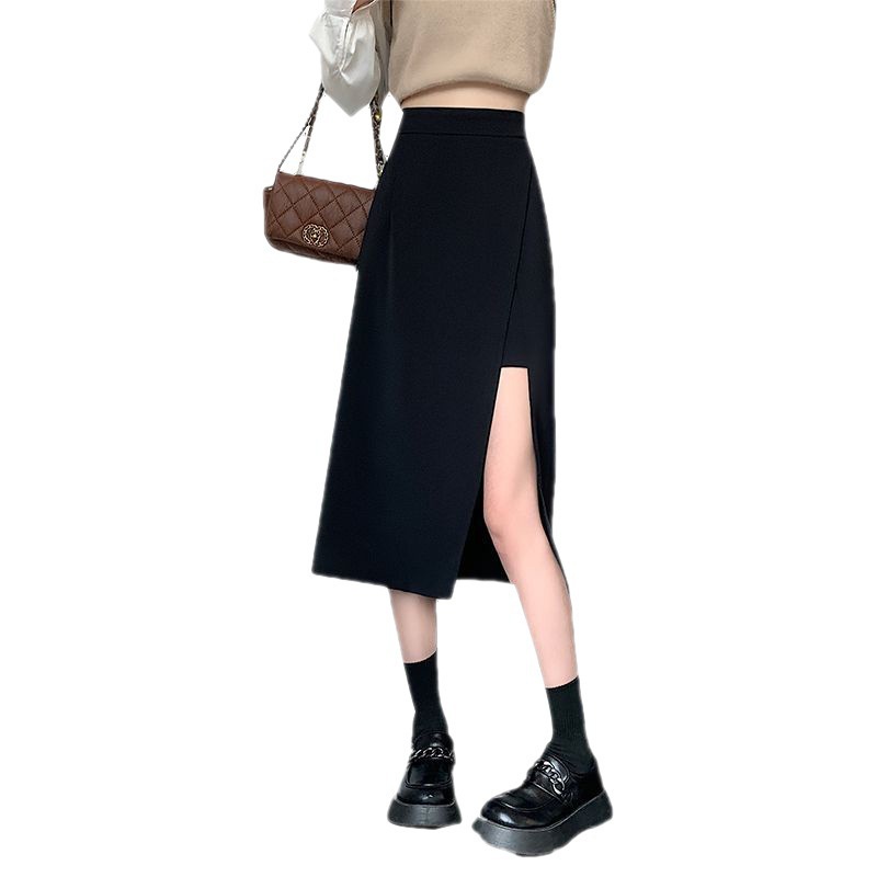 Chân Váy Đen Lưng Cao Ôm Dáng Không Trượt Thoải Mái Dễ Phối Đồ