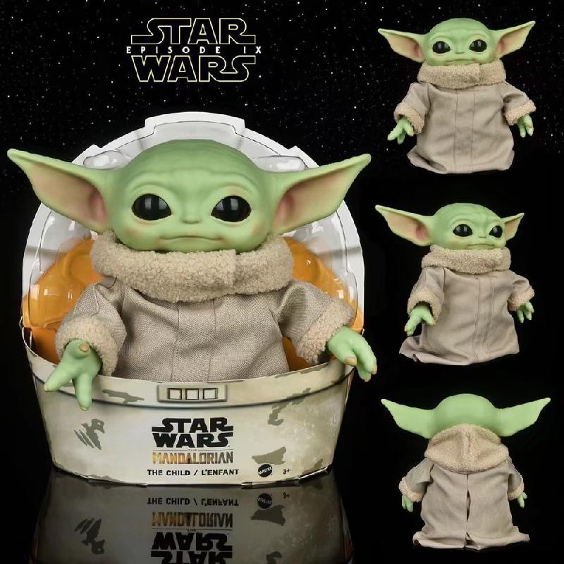 28cm Star Wars Yoda Baby The Grogu Pvc Anime Đồ Chơi Nhân Vật Hành Động Sang Trọng Yoda Master The Mandalorian Doll Quà Tặng Đồ Chơi Trẻ Em royal1.vn