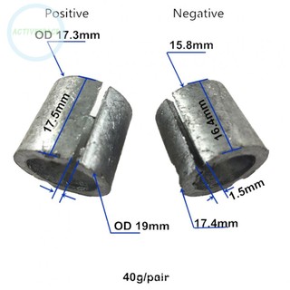 Battery Post Adaptors Sleeves 2pcs/Set Accessories Positive Negative Terminal
