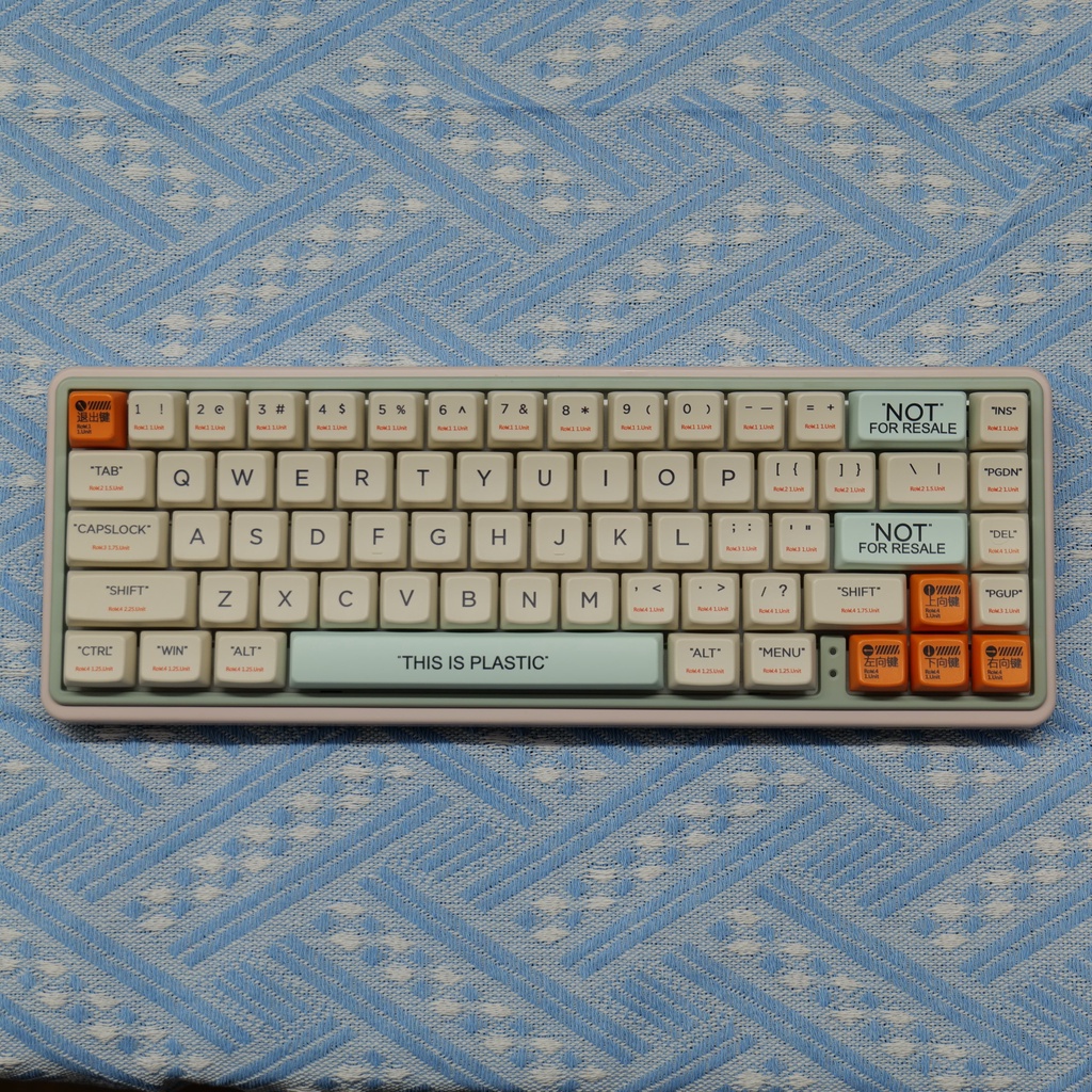 Retro Plastic Keycaps MDA Profile 7U Không Gian PBT Dye Sub Bàn Phím Cơ Keycap