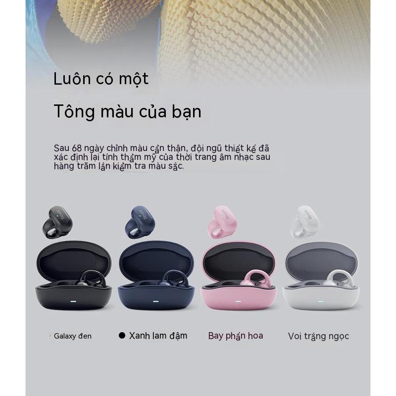 Tai nghe Bluetooth TWS không dây chính hãng, thời trang mới, tai nghe thể thao kẹp tai mới
