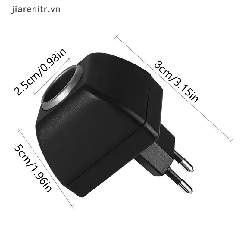Tẩu Sạc Chuyển Đổi AC Sang 12V DC 220V Phích Cắm EU / US / UK Chuyên Dụng Cho Xe Hơi