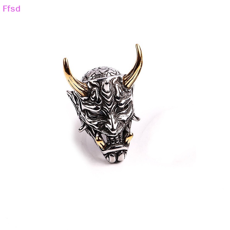 Luimo 1 Nhẫn Thép Titan Hình Bộ Xương Phong Cách gothic punk Thời Trang Cho Nam