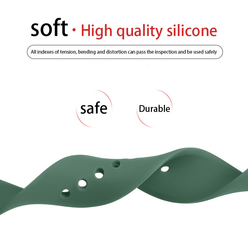 Dây Đeo Silicone Mềm Cho Đồng Hồ Thông Minh iWatch iWatch Series 9 8 7 SE 6 5 4 3 2 1 Ultra 49mm for smart Watch 45mm 41mm 44mm 40mm 42mm 38mm Ultra2