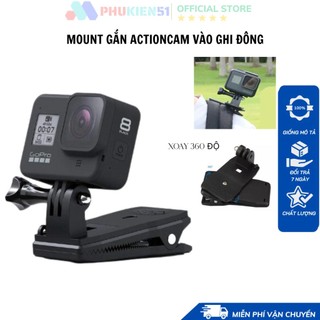 Kẹp đa năng nón, ba lô xoay 360 độ cho Gopro Actioncam-Phụ kiện Cam hành trình- Phukien51
