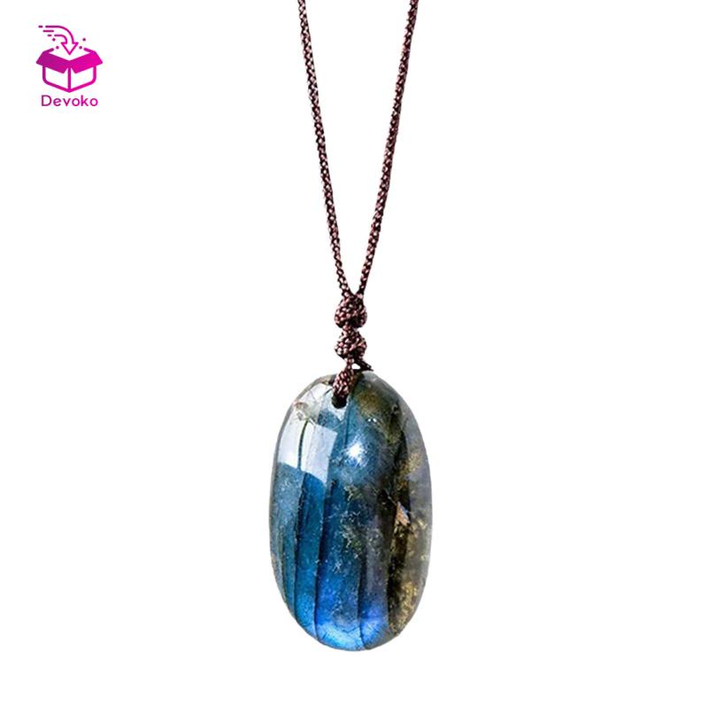 Vòng cổ Mặt Đá Labradorite