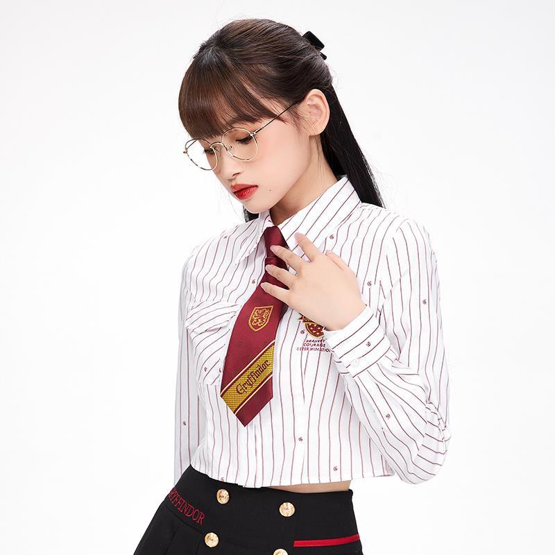 Áo Choàng Hóa Trang Harry Potter  Áo Sơ Mi Tay Dài Kẻ Sọc Ngang Phong Cách Preppy Siêu Tốt