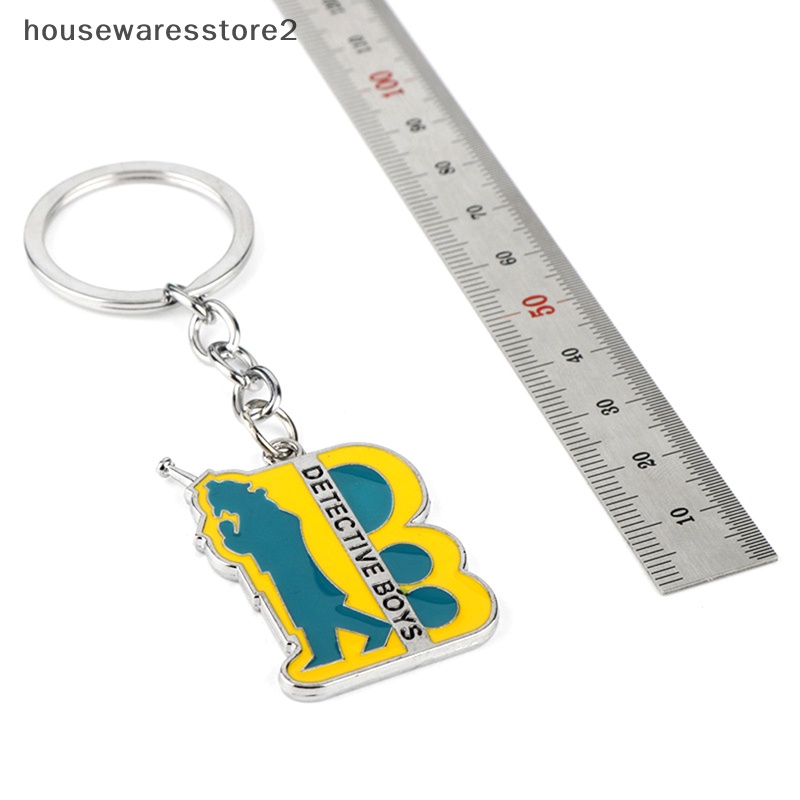 Detective conan keychain hình mặt dây chuyền keychain treo xe phụ kiện chủ boutique