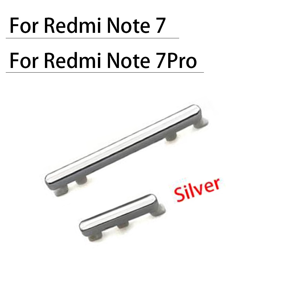 Nút nguồn âm lượng thay thế mới phím bên cho xiaomi redmi note 7/7 pro note 8 note 9 pro 9s phím nút bên âm lượng nguồn