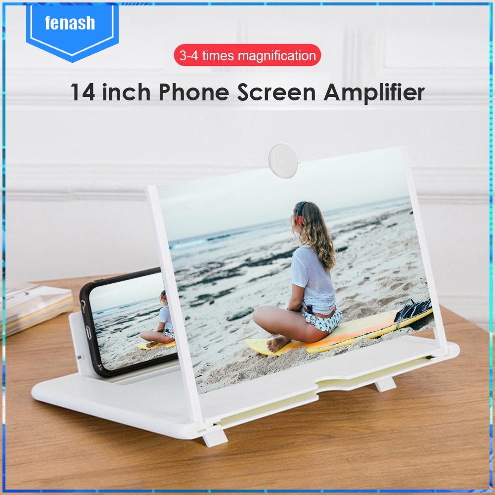 Bộ khuếch đại màn hình điện thoại 3d 14 inch màn hình điện ảnh di động kính lúp phóng to [fenash.vn]