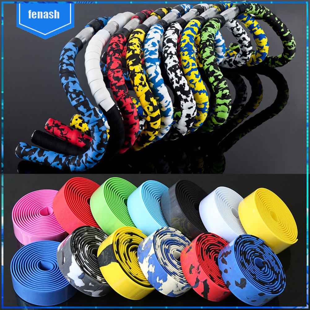 Fixed gear 2pcs road xe đạp tay lái băng tay cầm thanh tay cầm băng có đầu cắm cuối