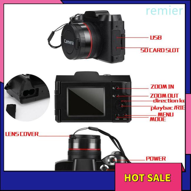 Máy ảnh chuyên nghiệp re màn hình 2,4-inch máy ảnh zoom full hd kỹ thuật số 1080p 16x