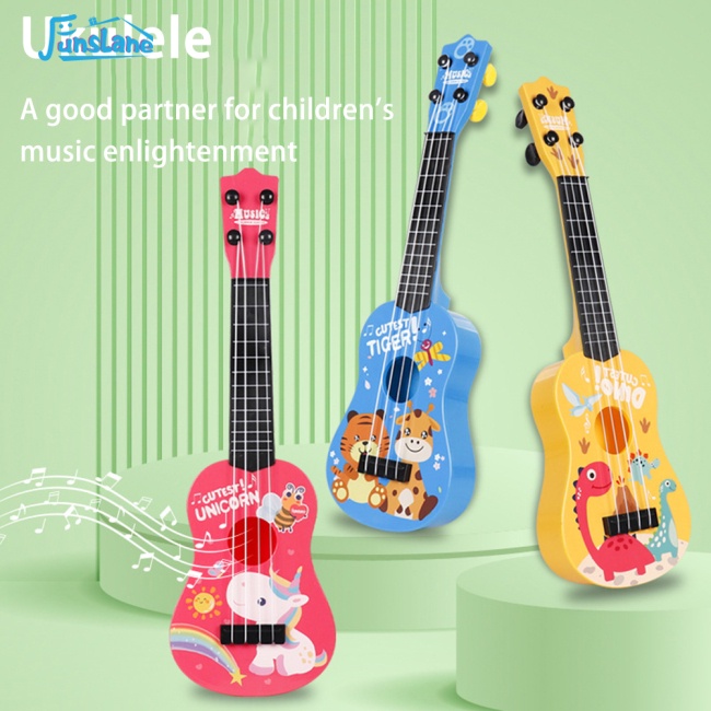 Đồ chơi đàn ukulele mini FUNSLANE 4 dây 16 inch giáo dục học tập cho trẻ em