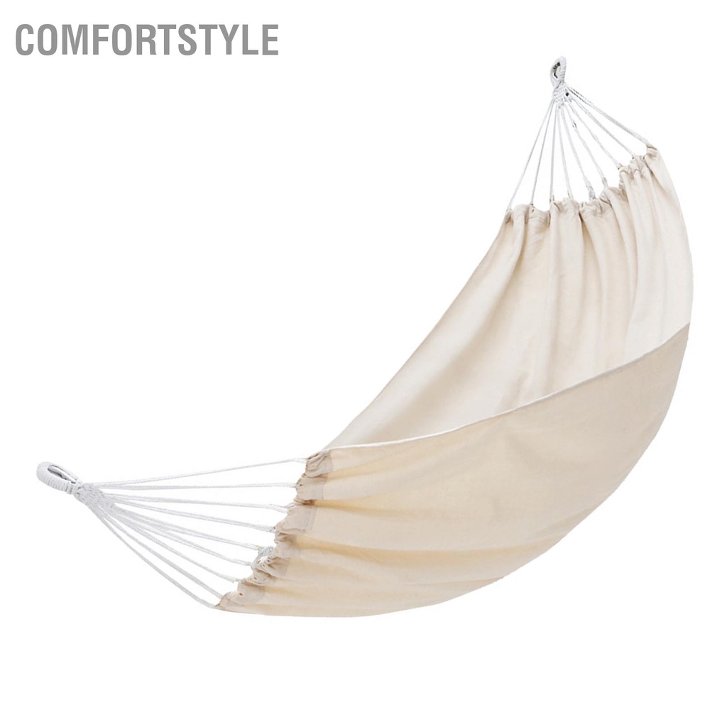 Comfortstyle Ngoài Trời Đu Võng Gia Cố Chống Rollover Trong Nhà Treo Ghế Cho Ký Túc Xá Cắm Trại Mùa Hè Màu Be