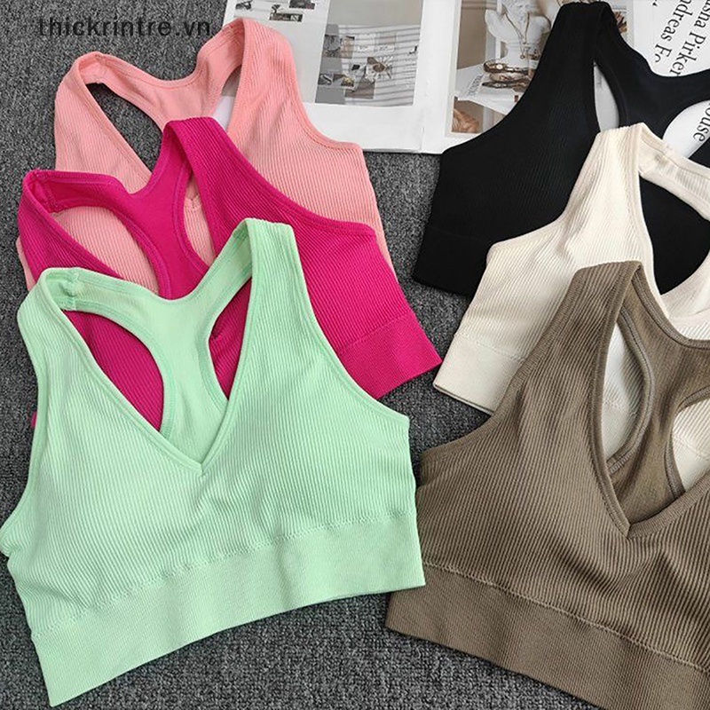 Thi women sports bra top push up fitness yoga bra áo thể thao cho phụ nữ chạy bộ thoáng khí vest tập gym mặc vn