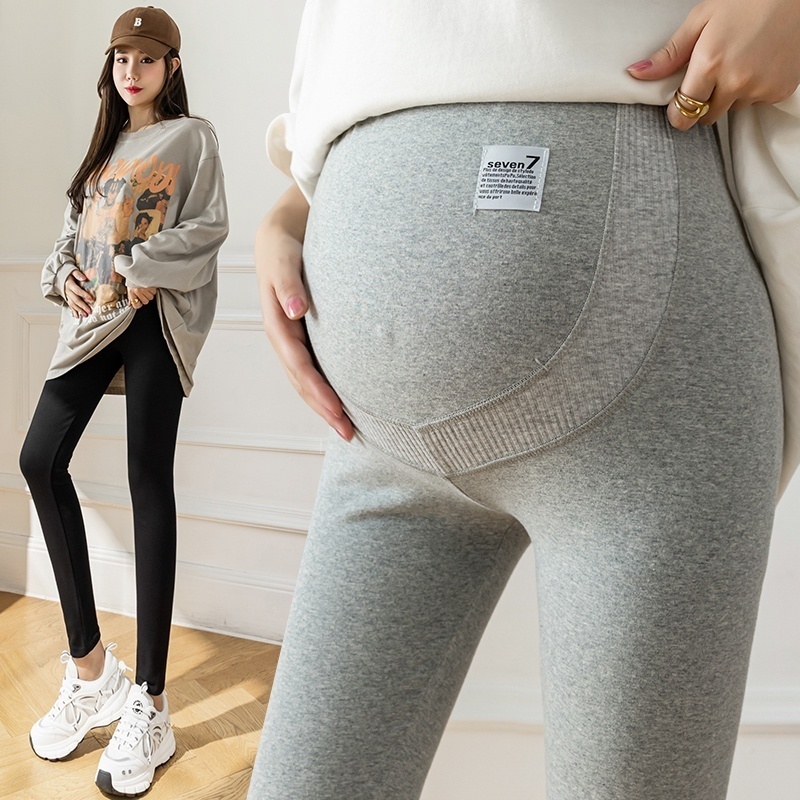 Quần dành cho bà bầu quần lót của phụ nữ mang thai vào mùa xuân và mùa thu mặc quần của phụ nữ mang thai vào mùa xuân và quần cotton mới cho quần áo mùa xuân của phụ nữ mang thai