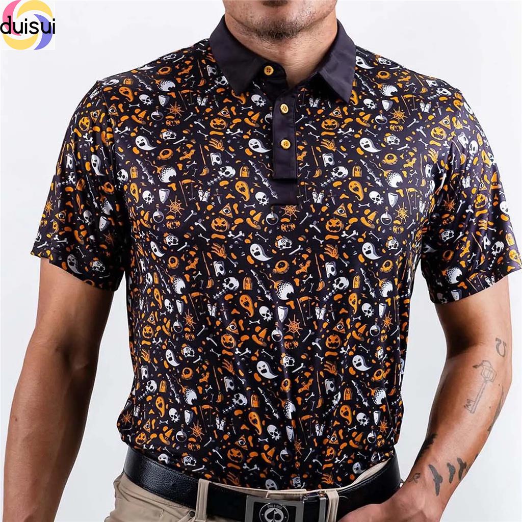Duisui 2023 phong cách mới của nam giới ngắn tay áo polo thường golf hàng ngày cổ áo thể thao quần vợt t-shirt thoáng khí mồ hôi chất liệu có thể được tùy chỉnh a2804