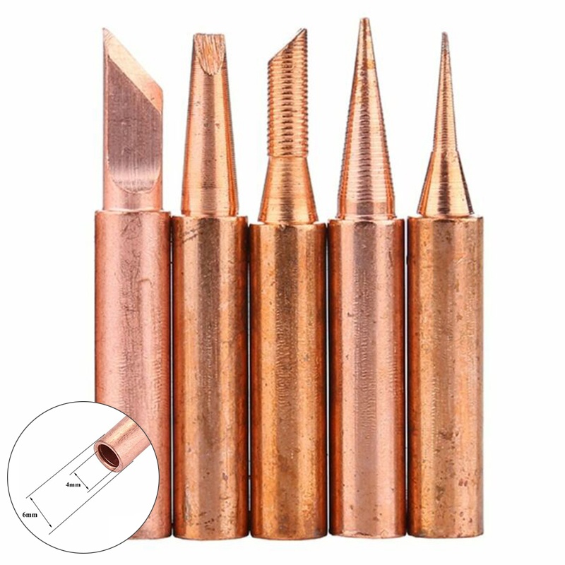 ​Đầu Hàn Bằng Đồng Nguyên Chất id 4mm 200-480 Độ 900m-Ti 900m-t-b Mới