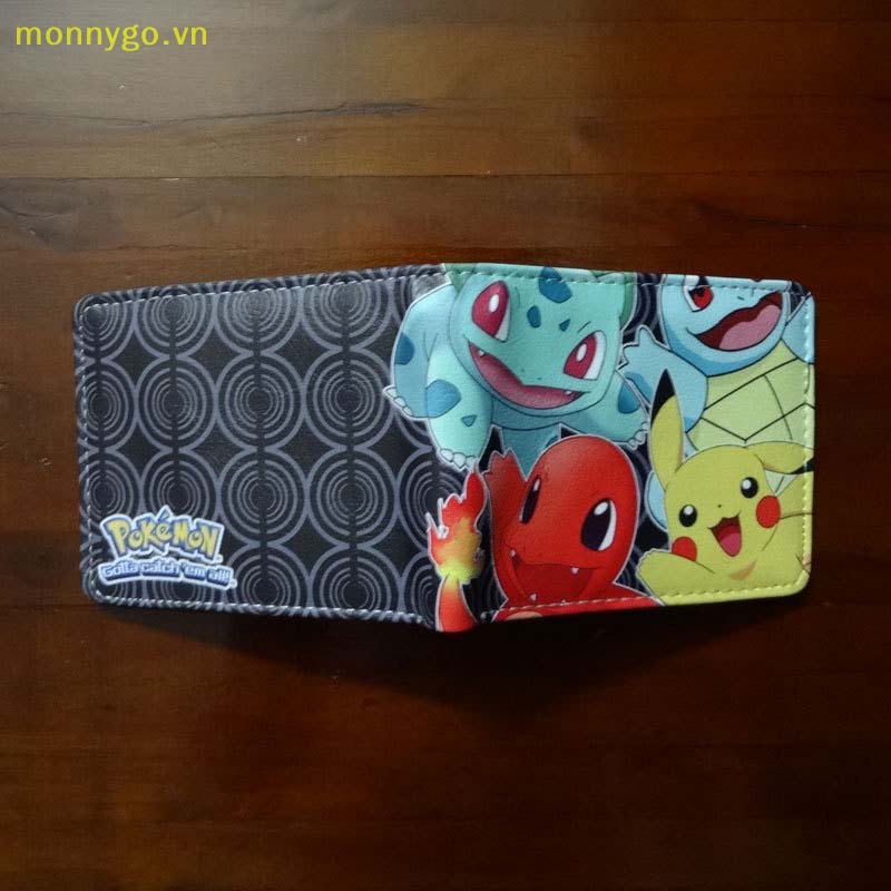 Monnygo Ví Nhỏ Đựng Tiền Hình pikachu anime pokemon Cho Bé Trai Và Bé Gái vn