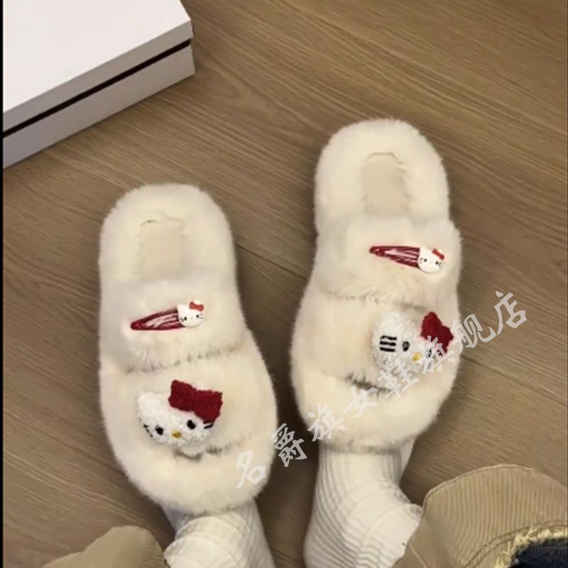 Dép Bông Đi Trong Nhà Bằng Vải cotton Mềm Mại Thoải Mái Thời Trang Thu Đông 2023 Cho Nữ