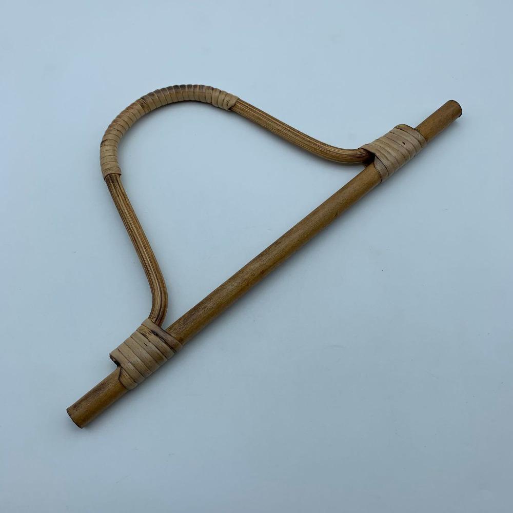 Tay Cầm Túi Trà Bằng Gỗ Tre Hình Chữ d Thời Trang