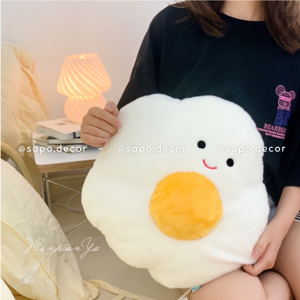 Gấu bông hình trứng ốp la và bánh Sandwich, thú nhồi bông dễ thương - Sapo Decor 77