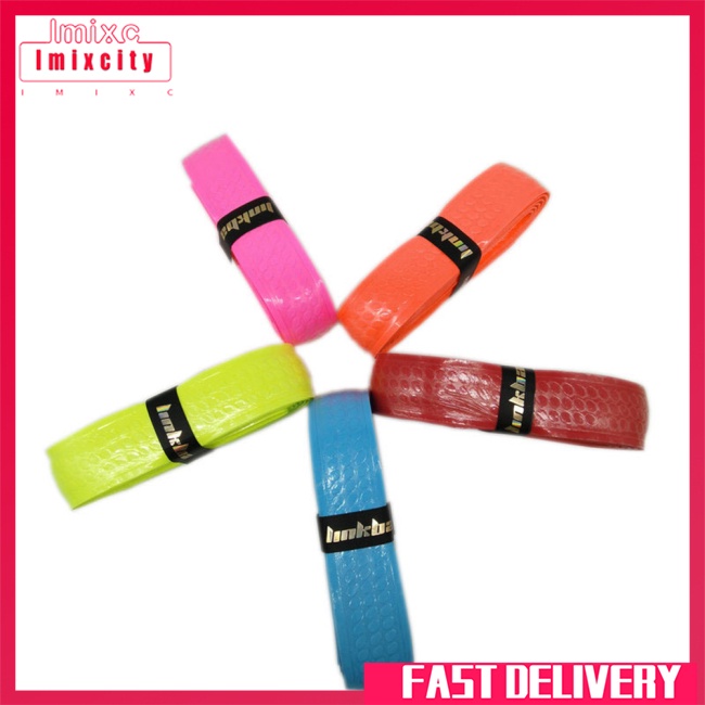 Imixcity tennis racket badminton grip tape overgrips anti-slip multicolor handle grip protection tape for fishing rod