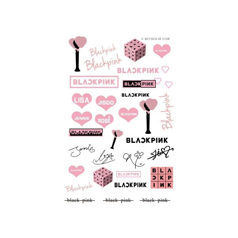 Hình Xăm Dán Tạm Thời mini blackpink Chống Thấm Nước Nhiều Mẫu Tùy Chọn jennie rose lisa
