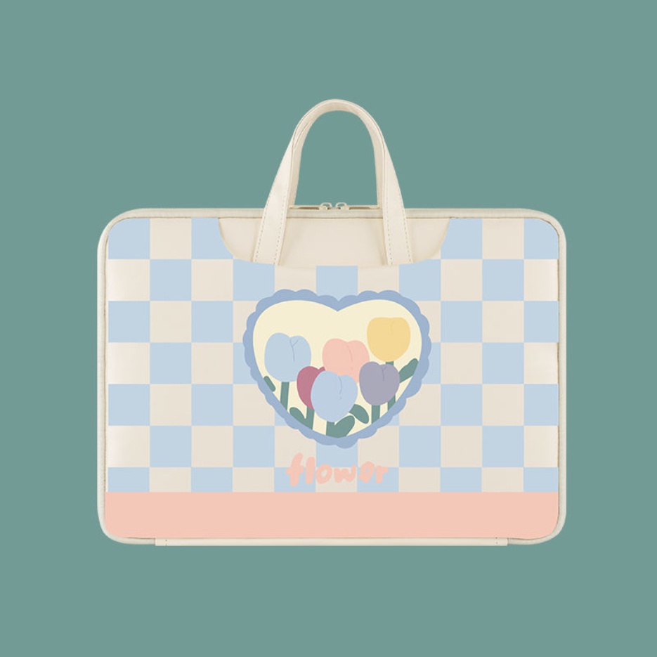 Túi đựng máy tính xách tay ins fashion cartoon chất liệu pu dễ thương chống va đập và chống thấm nước thích hợp cho 13,3-15,6 inch