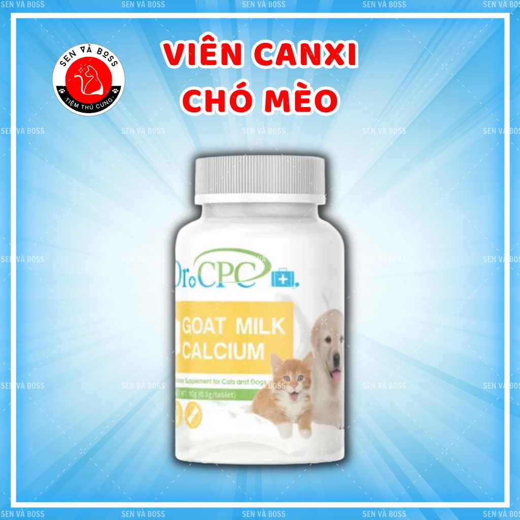 Viên uống Canxi cho chó mèo DR.CPC chiết xuất sữa dễ thơm ngon béo ngậy  - 1 viên lẻ