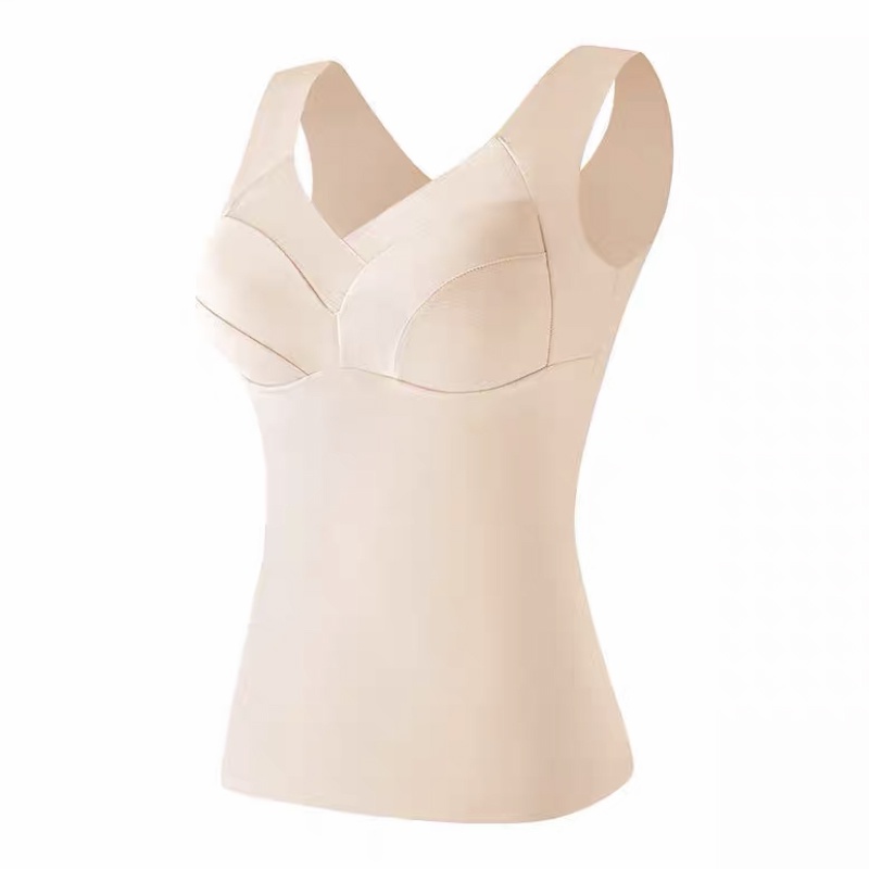 Ecmln sưởi ấm áo vest cố định cup one-piece áo ngực mùa thu & mùa đông đồ lót mỏng phía dưới