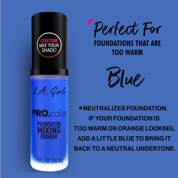 Kem nền hiệu chỉnh tone màu La Girl Pro.color Foundation Mixing Pigment