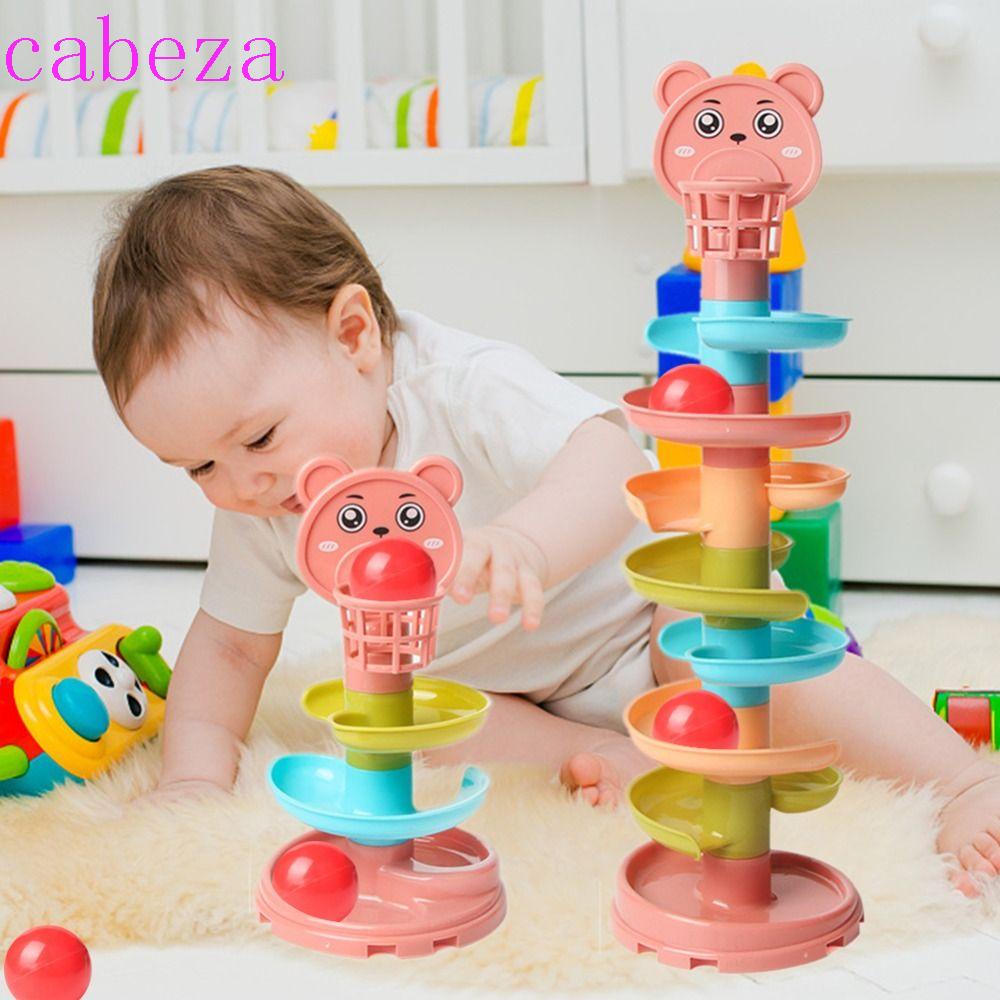 Cabeza ball drop roll swirling tower kids gift trò chơi dành cho cha mẹ-con trò chơi tắm rửa đồ chơi giáo dục sớm old track rolling ball rotating track set rolling ball toy đồ chơi xếp hình cho bé