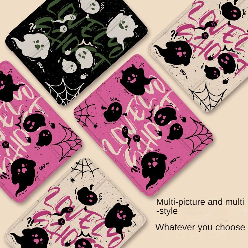 Dành cho ipad 2021 pro 11 vỏ bảo vệ gen9 / 8 / 710.2 soul mini6 trong suốt gen5 / 6 9.7 anti drop air4 / 5 10.9 trifold 2022 gen 10 10.9 cartoon ipad case