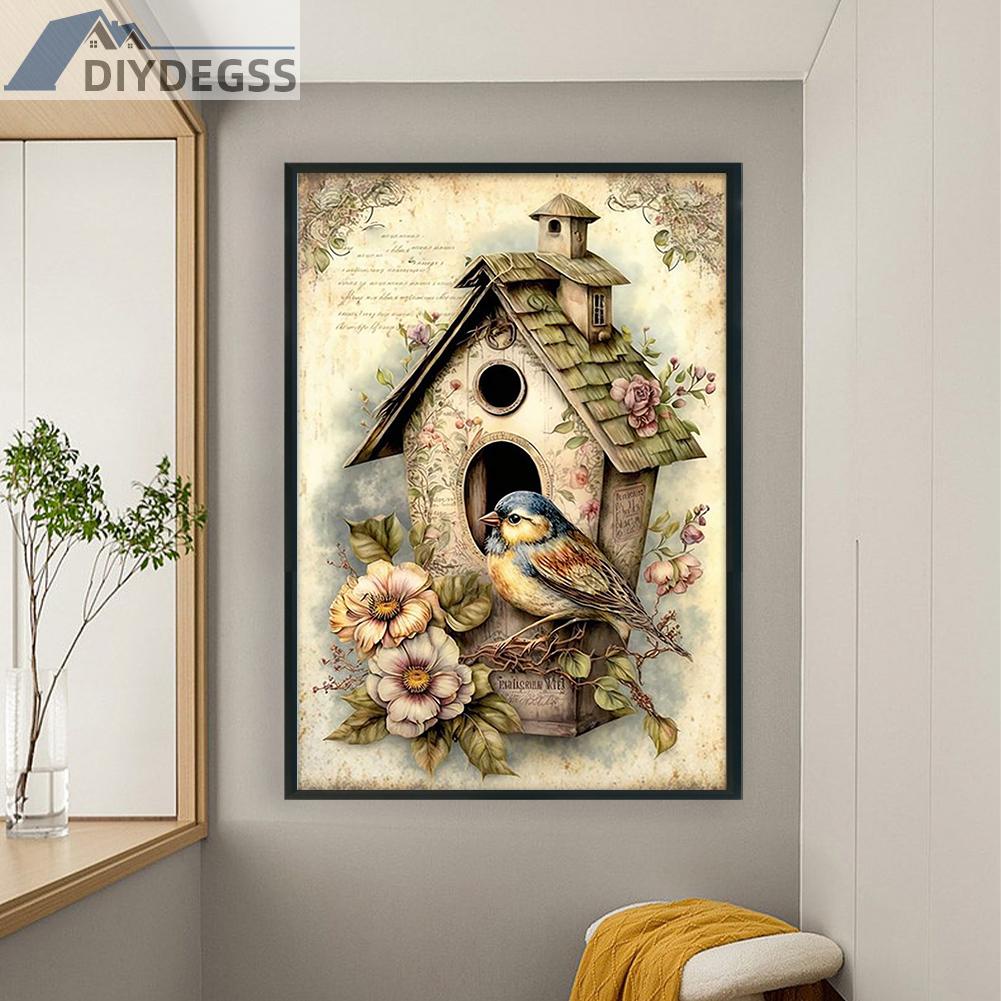 Thêu đầy đủ sợi chỉ eco-cotton 11ct in retro poster cross stitch kit